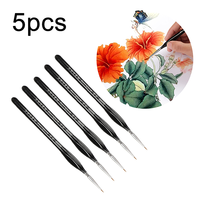 Detailing Brush Set - 5Pcs 00000 Precision Fine Tip Paint