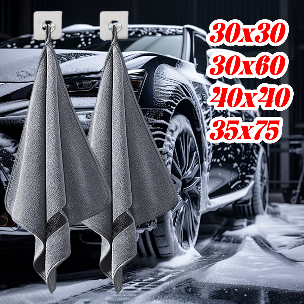 Microfiber Towel Detailing - Dual-Sided Short Velvet Microfiber Car Cleaning