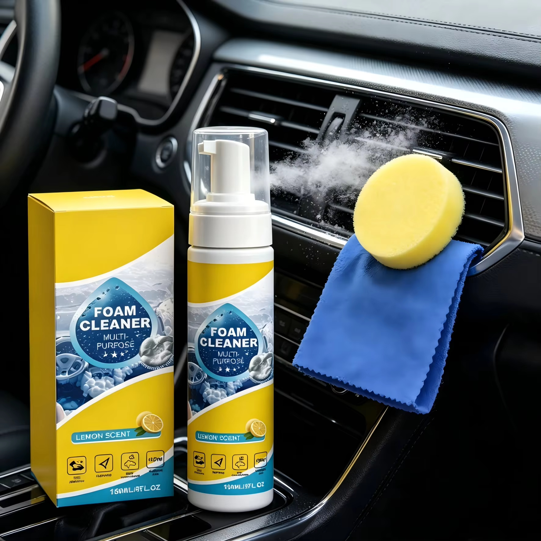 Multi-Purpose Foam Car Interio - Leather Cleaner Interior ulasan dan harga