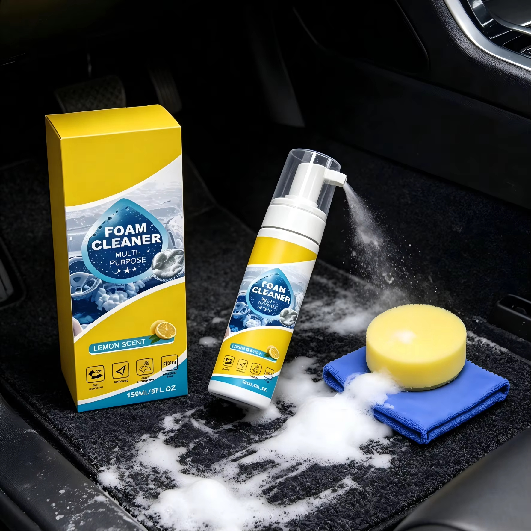 Multi-Purpose Foam Car Interio - Leather Cleaner Interior ulasan dan harga