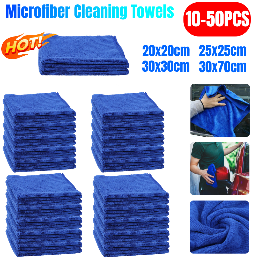 10-50PCS Microfiber Cleaning T - Microfiber Towel Detailing ulasan dan harga