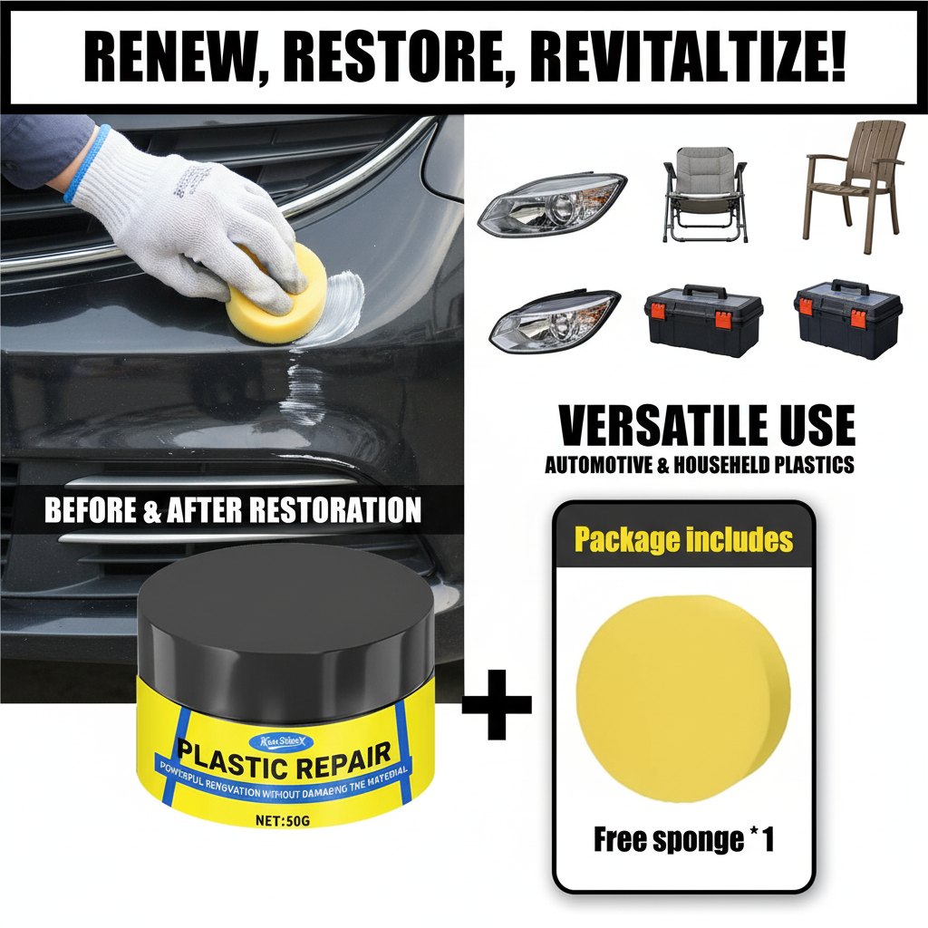 Car Plastic Restorer Paste UV  - Trim Restorer Plastic ulasan dan harga