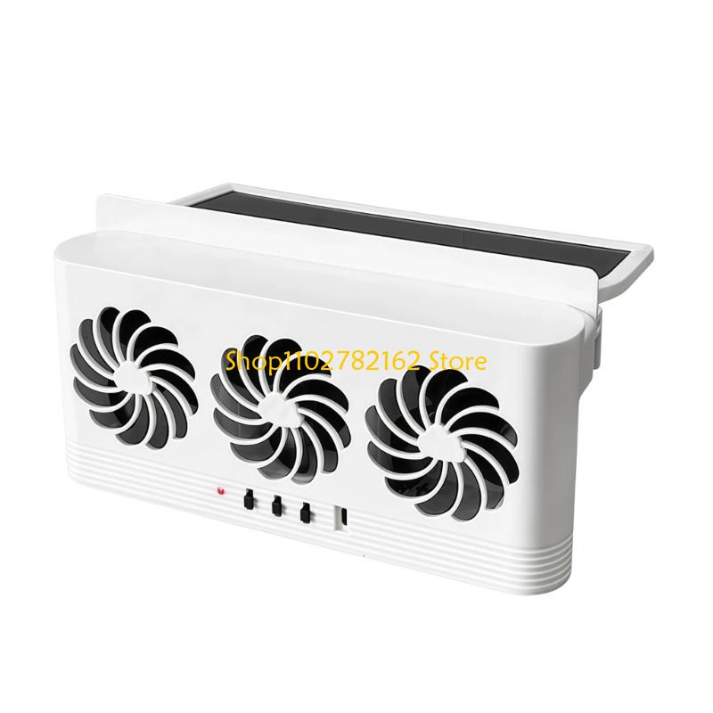 547B Solar Car Exhaust Fan Rap - Odor Eliminator Car ulasan dan harga