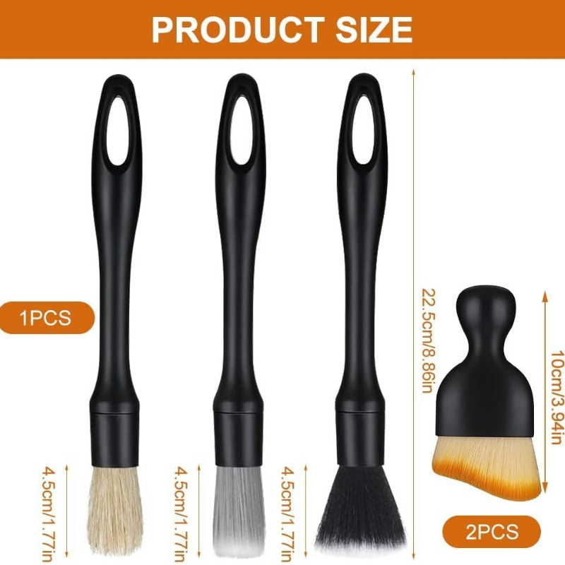 5pcs Automotive Detail Brush K - Interior Detailing Kit ulasan dan harga