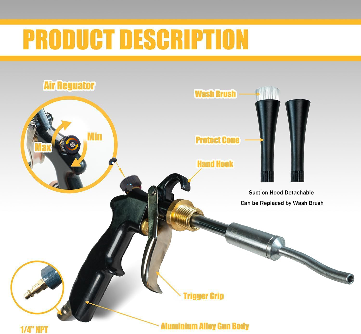 Tornador Air Blow Gun Car Inte - Foam Cannon Car Wash ulasan dan harga