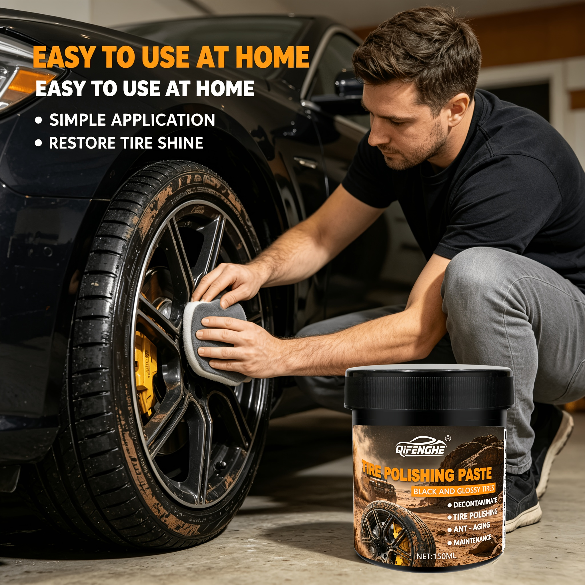 Car Tire Polish Paste Kit - Hi - Wax Applicator Pad ulasan dan harga