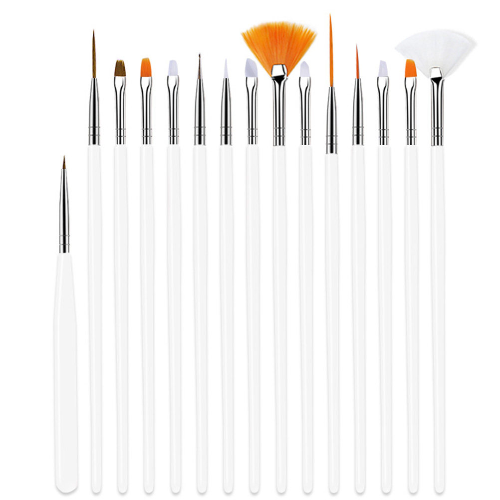 20Pcs Nail Art Pen Brush Set P - Detailing Brush Set ulasan dan harga