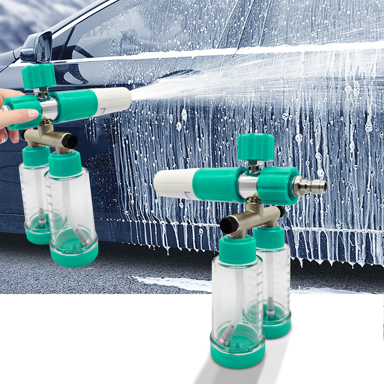100ML Dual-Kettle Foam Sprayer - Pressure Washer Foam Gun ulasan dan harga