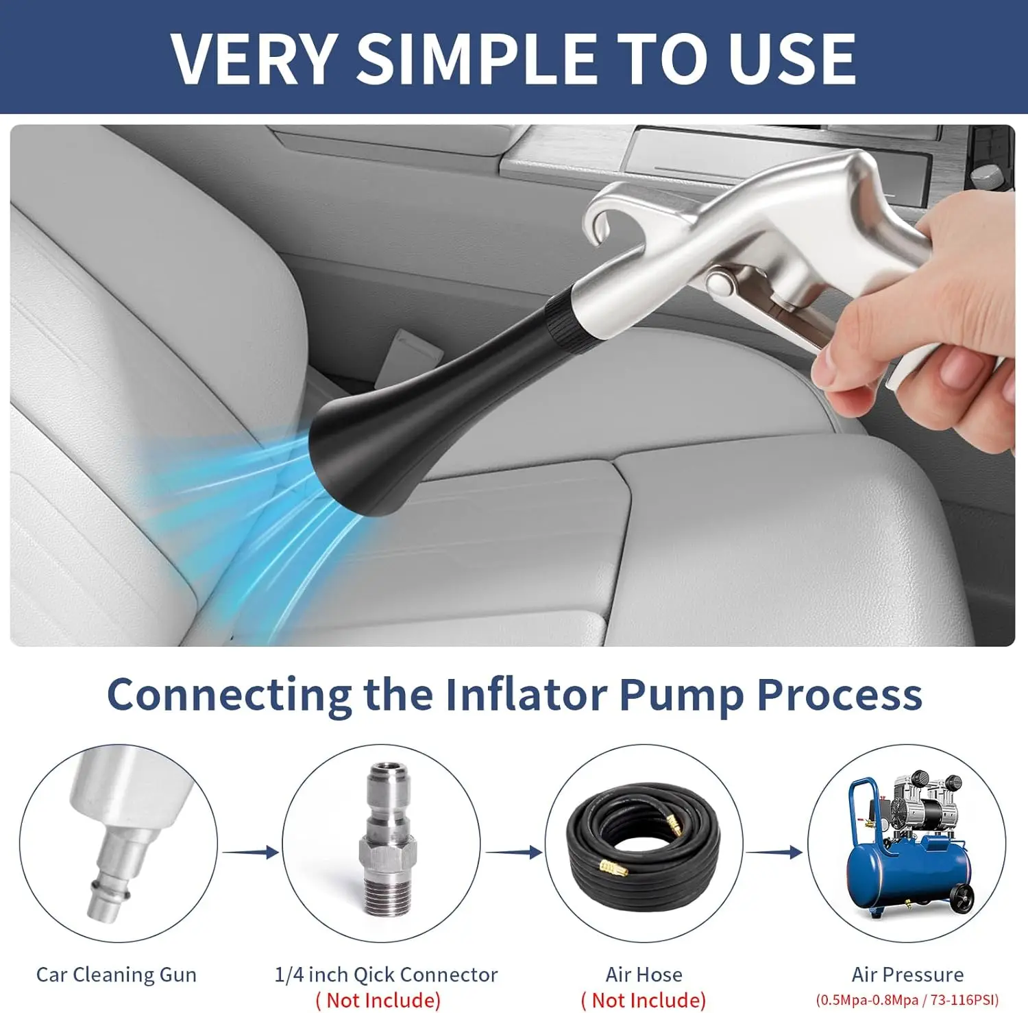 High Pressure Air Blow Gun Pro - Dryer Car Blower ulasan dan harga