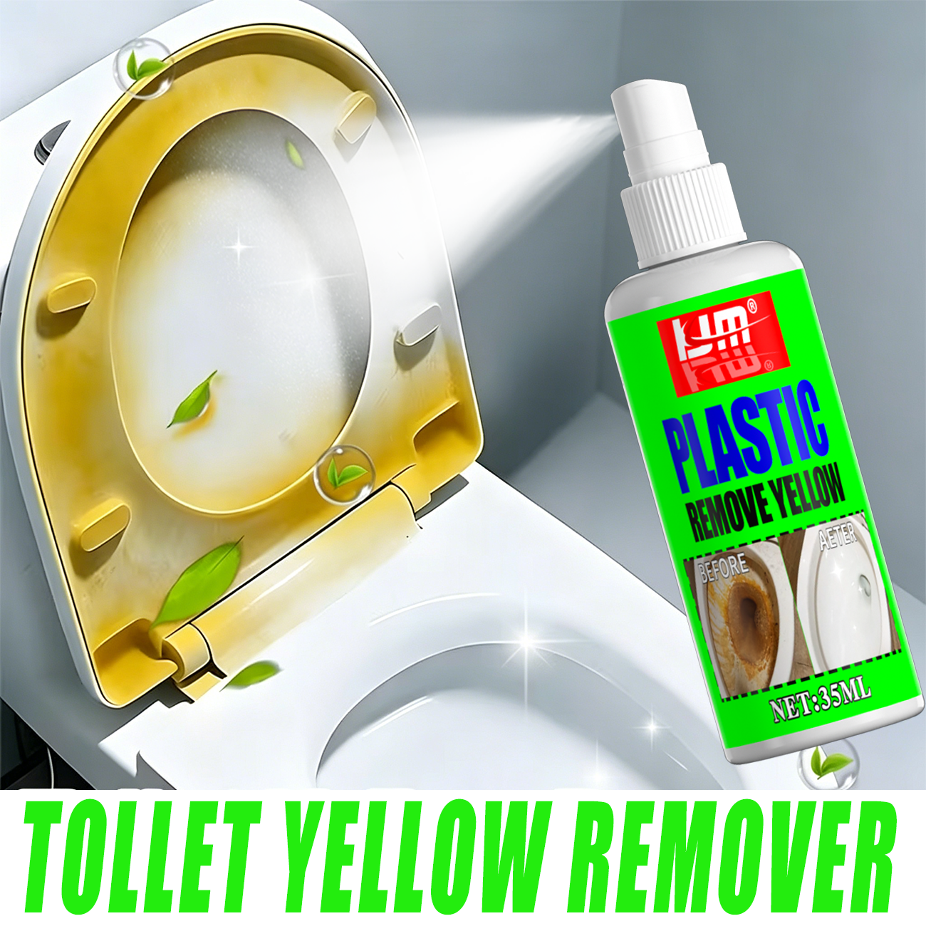 KJM 35ml Toilet Seat Yellow Re - Seat Cleaner Fabric ulasan dan harga