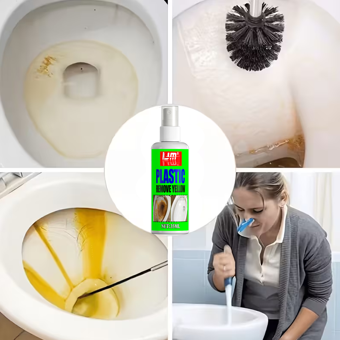 KJM 35ml Toilet Seat Yellow Re - Seat Cleaner Fabric ulasan dan harga